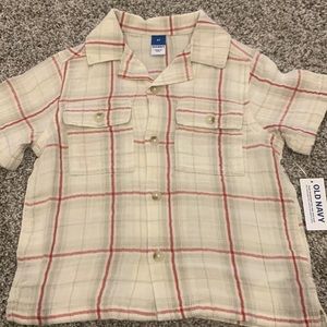 2T BNWT Old Navy Button Down short sleeve